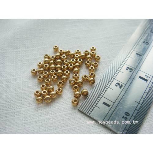 金屬配件-實心銅珠2.5mm (120入)