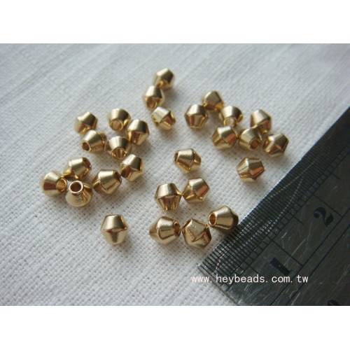 金屬配件-菱形銅珠4mm (500入)