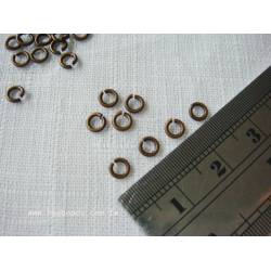 電鍍配件 - 單圈4mm 青古銅 (4g/約95入)