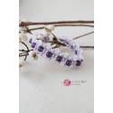 珠寶編織材料包 // 洛可可午茶-編織手環(甜紫) (1份)