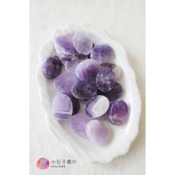 斑馬紫水晶-橢圓QQ片 15x20x4.5~5mm (1入)