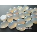 白瑪瑙-橢圓形戒面 15x20x7~7.5mm (1入)