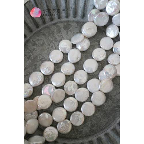 淡水珍珠-圓片(白色)約12~13mm (1入)