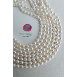 淡水珍珠-米粒(白色)約5x6mm(A) (15入)