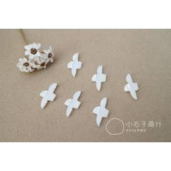 白色貝殼 - 小飛鳥9x18.5mm (1入)