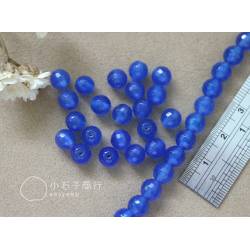 藍瑪瑙-6mm 角珠(小切面) (1入)