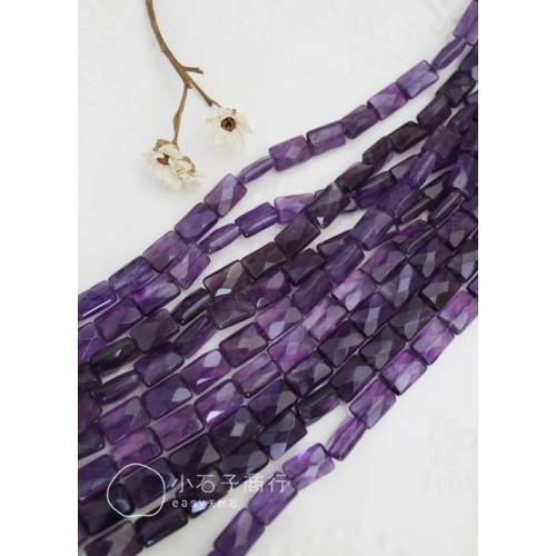 紫水晶-長方切角8x12mm (1入)