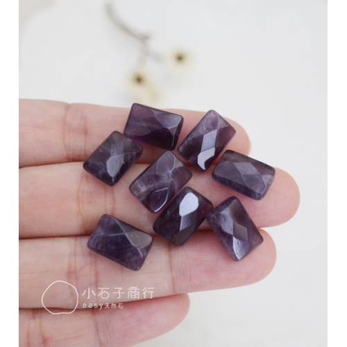 紫水晶-長方切角8x12mm (10入)