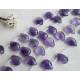 紫水晶-扁水滴12x16mm"側洞" (1串/8入)