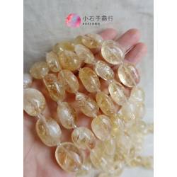 黃水晶-不定型石仔 約15x20mm (7入)