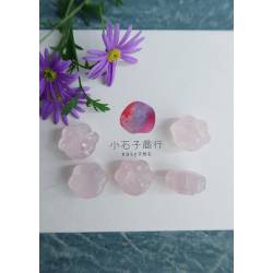 粉晶-貓掌15x17mm"橫洞" (10入)