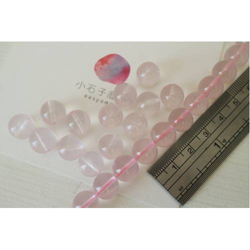 粉晶-10~10.5mm圓珠(AA) (15入)