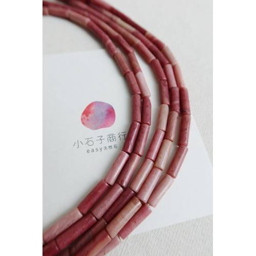 中國玫瑰石-直管4x14mm (10入)