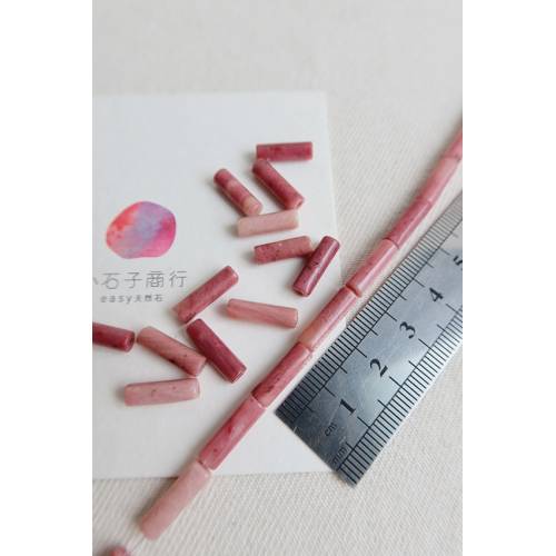 中國玫瑰石-直管4x14mm (10入)