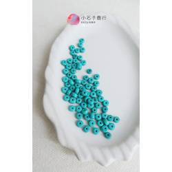 新疆綠松石-圓角車輪2.3x4mm (10入)